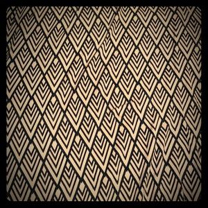 Tan and black pattered maxi skirt